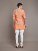 ORANGE COTTON SILK WAISTCOAT