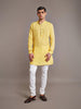 YELLOW LINEN KURTA