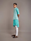 GREEN LINEN SILK WAISTCOAT