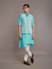 GREEN LINEN SILK WAISTCOAT