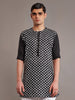 BLACK LINEN KURTA