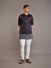 OLIVE LINEN SILK WAISTCOAT