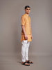 MUSTARD TUSSAR SILK WAISTCOAT