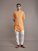 MUSTARD TUSSAR SILK WAISTCOAT