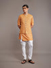 MUSTARD TUSSAR SILK WAISTCOAT