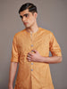 MUSTARD TUSSAR SILK WAISTCOAT