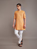MUSTARD TUSSAR SILK KURTA