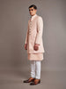 PINK LINEN SILK ACHKAN