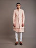 PINK LINEN SILK ACHKAN
