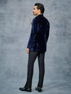 BLUE VELVET BANDHGALA