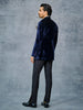BLUE VELVET BANDHGALA