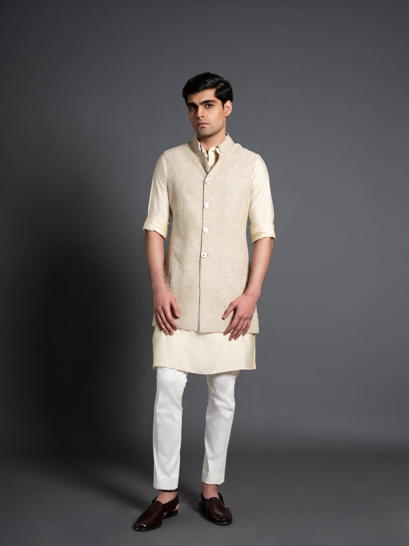 MULTICOLOUR LONG WAISTCOAT