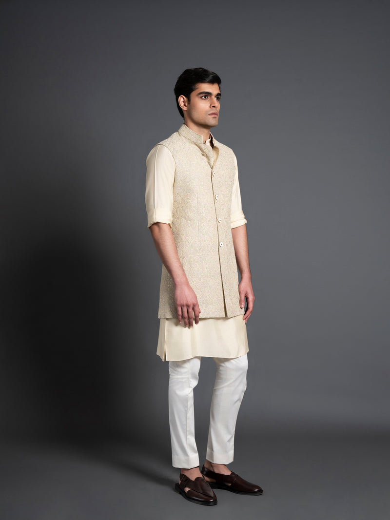 MULTICOLOUR LONG WAISTCOAT