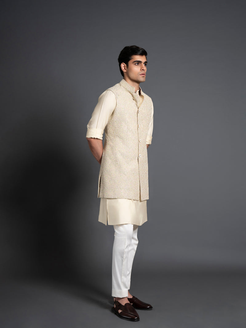 MULTICOLOUR LONG WAISTCOAT