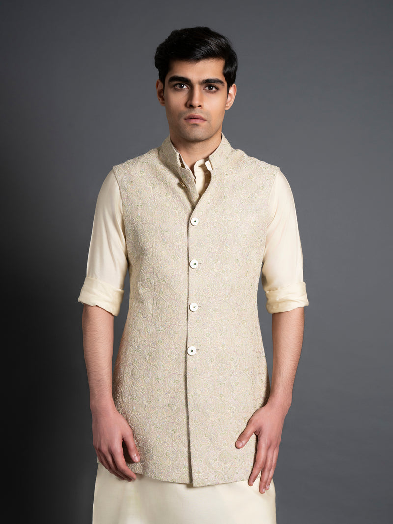 MULTICOLOUR LONG WAISTCOAT