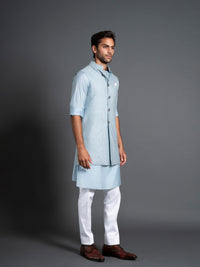 LONG PATCHWORK WAISTCOAT