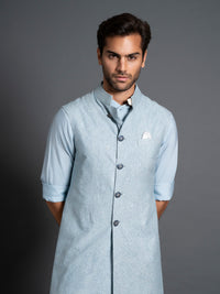 LONG PATCHWORK WAISTCOAT