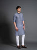 CHAMBRAY TEXTURED KURTA