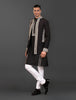 BLACK SILK KURTA