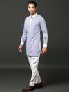 BLUE STRIPED SHORT KURTA