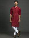 MAROON SILK KURTA