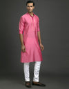 PINK SILK KURTA