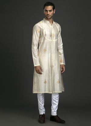 OFF WHITE ANGARKHA KURTA