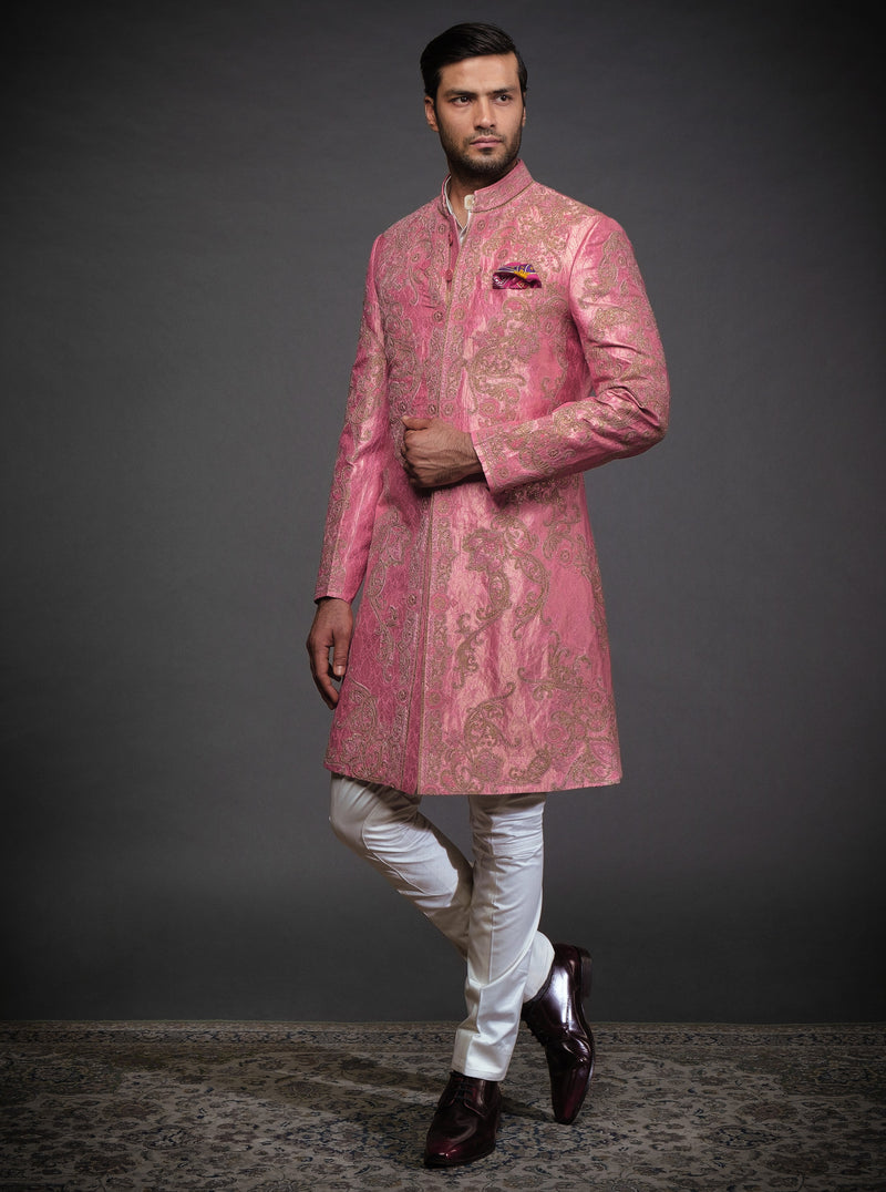 BROCADE PINK ACHKAN