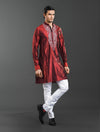 MAROON SILK KURTA