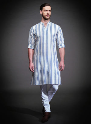 OFF WHITE COTTON KURTA