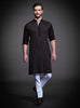 BLACK COTTON KURTA