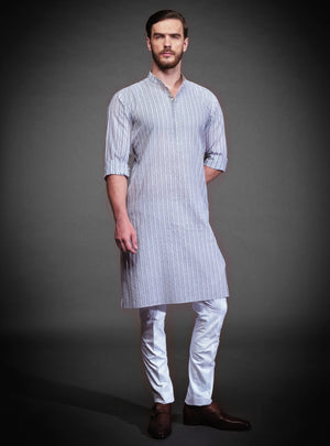 OFF WHITE COTTON KURTA