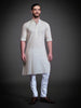 OFF WHITE COTTON KURTA