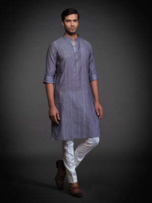 GREY COTTON KURTA