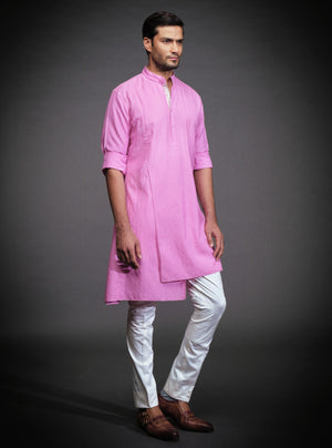 PINK SILK KURTA