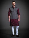 BLACK & GREY WAISTCOAT